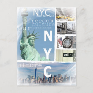 Carte Postale New York City Nyc Modern Pop Art Ny Modèle
