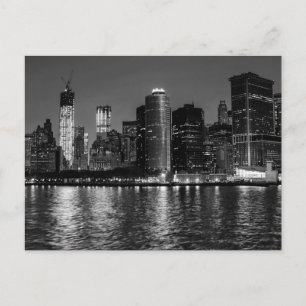 Carte Postale New York City Skyline la nuit