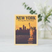 Carte Postale New York City Sunset View (Debout devant)
