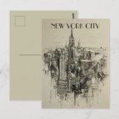 Carte Postale New York City Travel (Devant / Derrière)