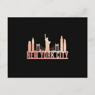 Carte Postale New York City USA Cityscape Skyline Drôle cadeau