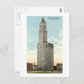 Carte postale, New York City, Woolworth Building 1 (Devant / Derrière)