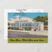 Carte Postale New York, Crosstown Diner, Bronx (Devant / Derrière)