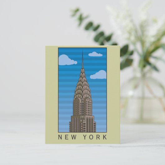 Carte Postale New York Empire State Building (Debout devant)