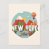 Carte Postale New York en design (Devant)