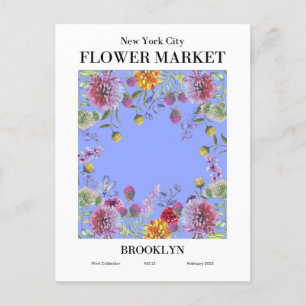 Carte Postale New York Flower Market, Brooklyn Postcard