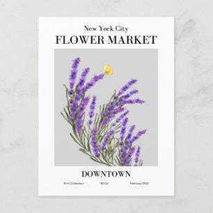 Carte Postale New York Flower Market, Downtown Postcard