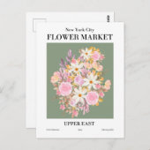Carte Postale New York Flower Market, Upper East Postcard (Devant / Derrière)