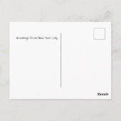 Carte Postale New York JE T'AIME, J'aime NY (Dos)