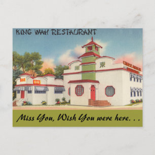 Carte Postale New York, King Wah Restaurant