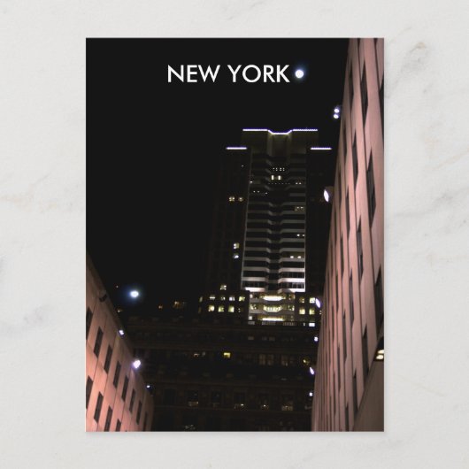 Carte Postale New York la nuit (Devant)