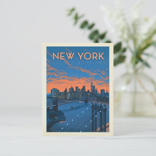 Carte Postale New York | La ville des rêves (Debout devant)