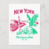 Carte Postale New York L'État Empire. Établie en 1788 Aigle roya (Devant)
