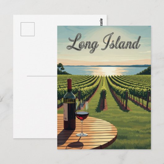 Carte Postale New York Long Island (Devant / Derrière)