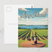 Carte Postale New York Long Island (Devant / Derrière)