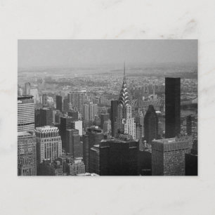 Carte Postale New York, Manhattan noir et blanc
