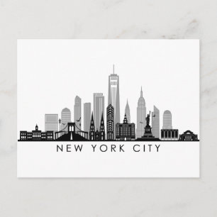 Carte Postale NEW YORK Manhattan USA City Skyline