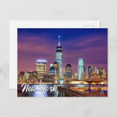 Carte Postale New York, New York, États-Unis (Devant / Derrière)