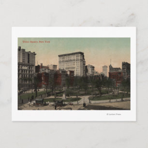 Carte Postale New York, New York - Union Carré View, Chariots