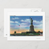 Carte Postale New York, New YorkVue de la statue de la liberté (Devant / Derrière)