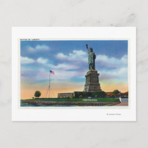 Carte Postale New York, New YorkVue de la statue de la liberté