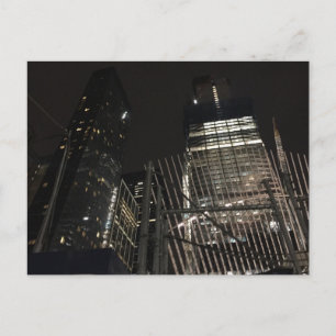 Carte postale New York Night Downtown NYC Manhatta