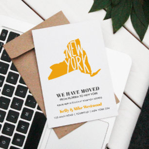 Carte Postale NEW YORK Nous avons déménagé Nouvelle adresse Nouv