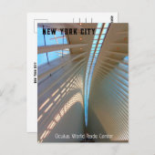 Carte Postale New York - Oculus World Trade Center (Devant / Derrière)