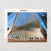Carte Postale New York - Oculus World Trade Center (Devant / Derrière)