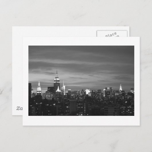 Carte Postale New York Skyline (Devant / Derrière)