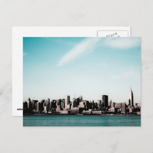 Carte Postale New York Skyline (Devant / Derrière)