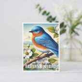 Carte Postale New York State Bird Eastern Bluebird (Debout devant)