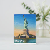 Carte Postale New York Statue de la Liberté Voyage (Debout devant)
