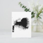 Carte Postale New York Tagger (Debout devant)