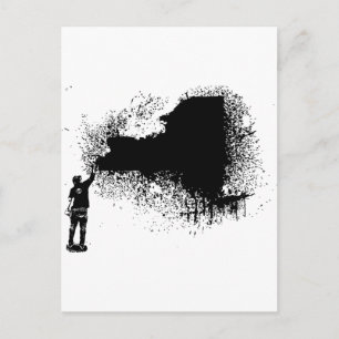 Carte Postale New York Tagger