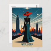 Carte Postale New York : Terre de Merveilles Naturelles (Devant / Derrière)