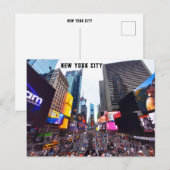 Carte Postale New York - Times Square (Devant / Derrière)