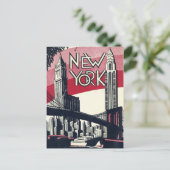 Carte Postale New York vintage (Debout devant)
