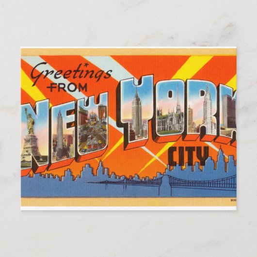 Carte Postale New York vintage (Devant)