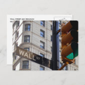 Carte postale New York Wall Street (Devant / Derrière)
