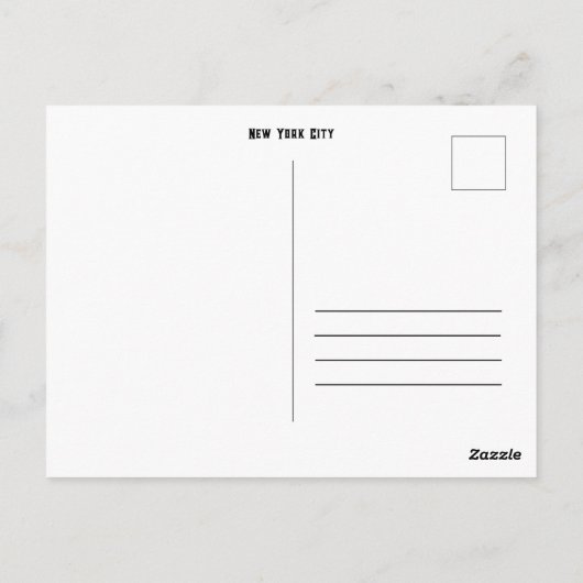 Carte Postale New York - World Trade Center (Dos)