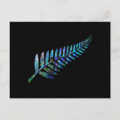 CARTE POSTALE NEW ZEALAND FERN SIMPLE PAUA (Devant)