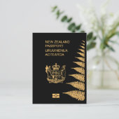 Carte Postale New Zealand passport (Debout devant)