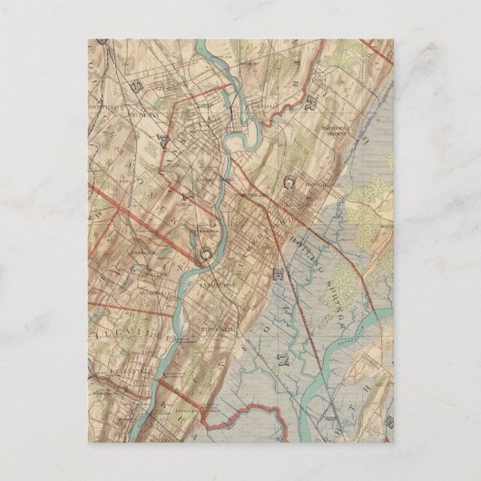 Carte Postale Newark et Paterson, New Jersey (Devant)