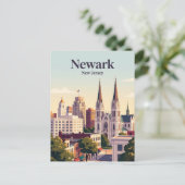 Carte Postale Newark, New Jersey (Debout devant)