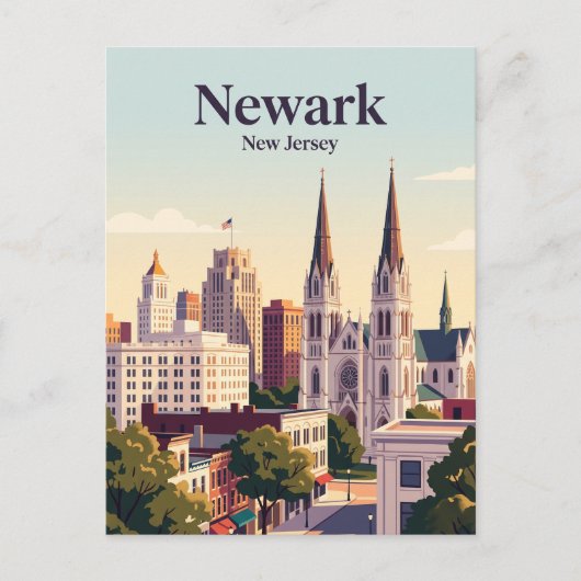 Carte Postale Newark, New Jersey (Devant)