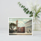 Carte Postale Newark NJ, Washington St, Library, années 1910 (Debout devant)