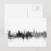 Carte Postale Newcastle England Skyline (Devant / Derrière)