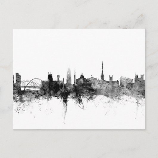 Carte Postale Newcastle England Skyline (Devant)