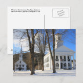 Carte Postale Newfane Vermont Town Common (Devant / Derrière)
